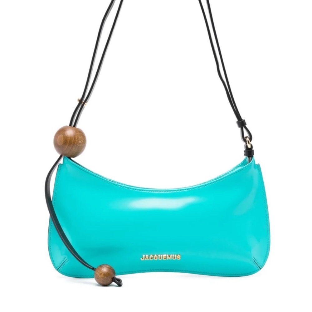 Jacquemus Le Bisou Perle Turquoise Shoulder Bag